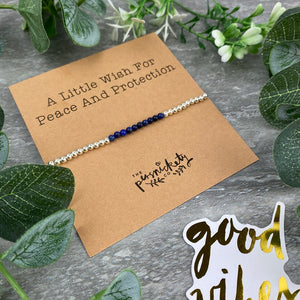 A Little Wish For Peace And Protection Beaded Bracelet