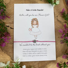 Load image into Gallery viewer, Will You Be Our Flower Girl Wish Bracelet-6-The Persnickety Co