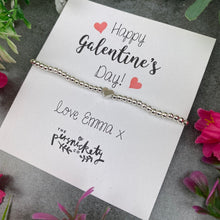 Load image into Gallery viewer, Personalised Galentine's Day Beaded Bracelet