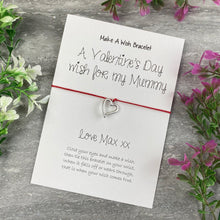 Load image into Gallery viewer, A Valentine's Wish For My Mummy - Wish Bracelet-3-The Persnickety Co
