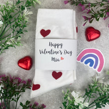 Load image into Gallery viewer, Happy Valentines Day- Heart Socks
