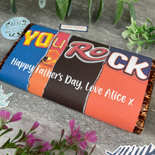 Load image into Gallery viewer, Personalised Chocolate Bar 'You Rock'
