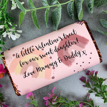Load image into Gallery viewer, Personalised Sweet Daughter Valentine Chocolate Bar
