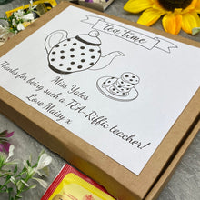 Load image into Gallery viewer, TEA-Riffic Teacher Tea and Biscuit Box-8-The Persnickety Co