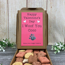 Load image into Gallery viewer, Personalised Valentine's Dog Treat Box