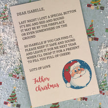 Load image into Gallery viewer, Personalised Santa's Lost Button-7-The Persnickety Co