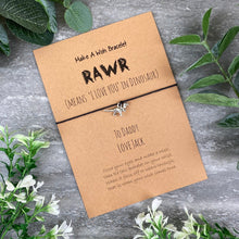 Load image into Gallery viewer, RAWR- Dinosaur Wish Bracelet-The Persnickety Co