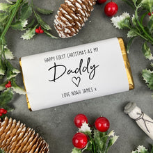 Load image into Gallery viewer, First Christmas As My Daddy - Personalised Chocolate Bar