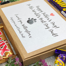 Load image into Gallery viewer, Happy Fathers Day Dog Dad- Personalised Chocolate Box-4-The Persnickety Co