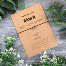Load image into Gallery viewer, RAWR- Dinosaur Wish Bracelet-4-The Persnickety Co