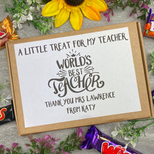Load image into Gallery viewer, World's Best Teacher - Chocolate Box-The Persnickety Co