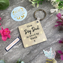 Load image into Gallery viewer, Personalised Dog Dad Keyring