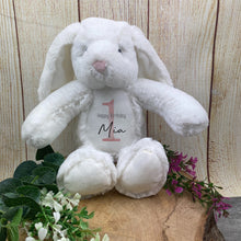 Load image into Gallery viewer, Personalised 'Happy Birthday' Giraffe Soft Toy