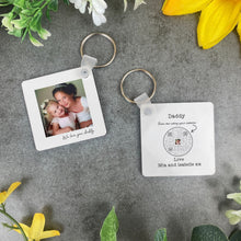 Load image into Gallery viewer, QR Keyring Daddy Keepsake
