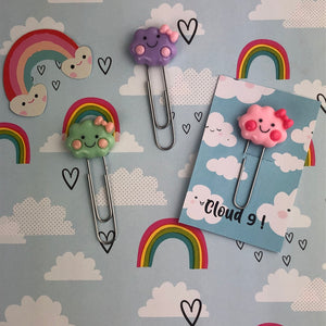 Happy Cloud Resin Paper Clip-4-The Persnickety Co