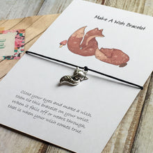 Load image into Gallery viewer, Fox Illustration Wish Bracelet-2-The Persnickety Co