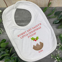 Load image into Gallery viewer, Christmas Bib - Christmas Puddin'