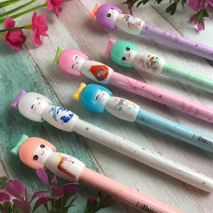 Japanese Doll Gel Pen-2-The Persnickety Co
