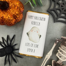Load image into Gallery viewer, Ghost Happy Halloween - Personalised Chocolate Bar