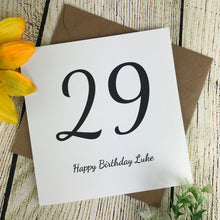 Load image into Gallery viewer, Personalised Age Card-4-The Persnickety Co