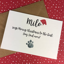 Load image into Gallery viewer, Merry Christmas Best Dog Dad/Mum Card-4-The Persnickety Co