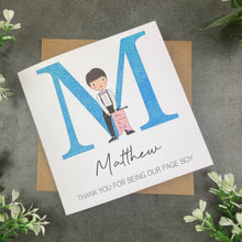 Load image into Gallery viewer, Page Boy Thank You Card-The Persnickety Co
