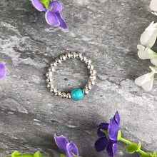 Load image into Gallery viewer, A Little Wish For Healing - Turquoise Stretch Ring-4-The Persnickety Co
