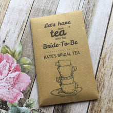 Load image into Gallery viewer, Let&#39;s Have Some Tea With The Bride To Be 12 x Tea Favours-4-The Persnickety Co
