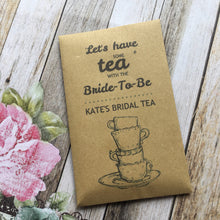Load image into Gallery viewer, Let's Have Some Tea With The Bride To Be 12 x Tea Favours-4-The Persnickety Co