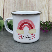 Load image into Gallery viewer, Personalised Rainbow Enamel Mug