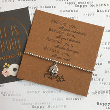 Load image into Gallery viewer, Beaded Charm Bracelet - Behind You All Your Memories-3-The Persnickety Co