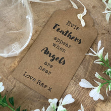 Load image into Gallery viewer, Feathers Appear When Angels Are Near Feather Bangle-2-The Persnickety Co