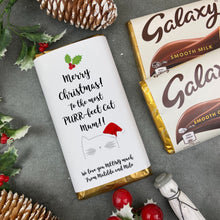 Load image into Gallery viewer, Merry Christmas Purrfect Cat Mum - Christmas Chocolate Bar