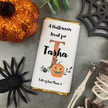 Load image into Gallery viewer, A Halloween Treat Just For You - Personalised Chocolate Bar