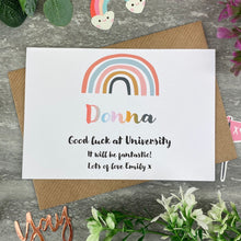 Load image into Gallery viewer, Good Luck At University Rainbow Card-5-The Persnickety Co