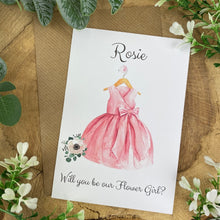 Load image into Gallery viewer, Will You Be Our Flower Girl Wedding Card-6-The Persnickety Co