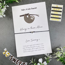 Load image into Gallery viewer, Hang In There Wish Bracelet-6-The Persnickety Co
