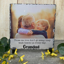 Load image into Gallery viewer, Personalised Grandad Memory Slate Coaster