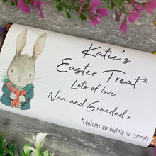 Load image into Gallery viewer, Easter Rabbit Personalised Chocolate Bar