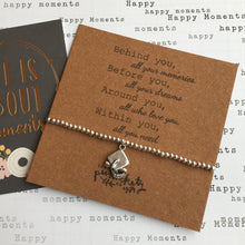 Load image into Gallery viewer, Beaded Charm Bracelet - Behind You All Your Memories-4-The Persnickety Co