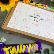 Load image into Gallery viewer, Personalised Heart Valentines Day Chocolate Box