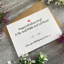 Load image into Gallery viewer, Happy Valentine's Day To The Most PURR-fect Cat Mum/Cat Dad Card-4-The Persnickety Co