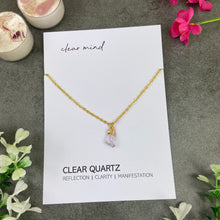 Load image into Gallery viewer, Dainty Crystal Necklace - Clear Quartz