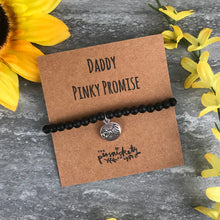 Load image into Gallery viewer, Daddy Pinky Promise Black Onyx Bracelet-3-The Persnickety Co