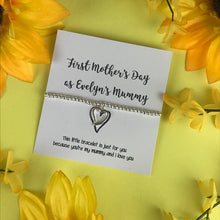 Load image into Gallery viewer, First Mothers Day - Personalised Beaded Charm Bracelet-2-The Persnickety Co