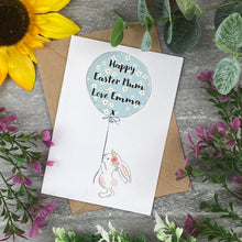 Load image into Gallery viewer, Happy Easter Balloon Rabbit Card