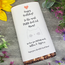 Load image into Gallery viewer, Purrfect Cat Mum Birthday Chocolate Bar