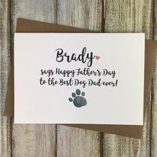 Load image into Gallery viewer, Personalised Happy Father's Day Best Dog Dad-4-The Persnickety Co