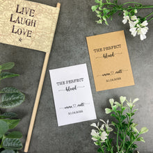 Load image into Gallery viewer, The Perfect Blend Heart Names 12x Wedding favours - Tea Bags-The Persnickety Co