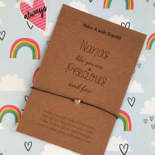 Load image into Gallery viewer, Nanas Like You Are Precious And Few Wish Bracelet-3-The Persnickety Co